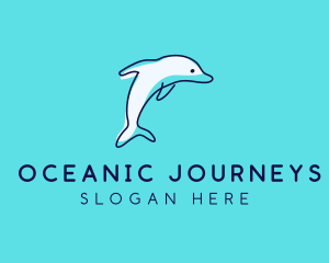 Ocean Dolphin Waterpark logo design