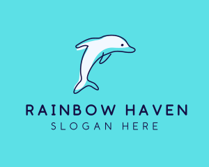 Ocean Dolphin Waterpark logo design