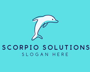 Ocean Dolphin Waterpark logo design