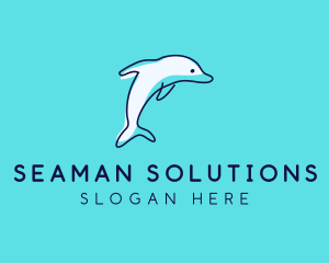 Ocean Dolphin Waterpark logo design