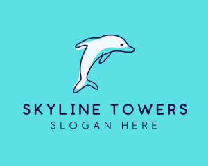 Ocean Dolphin Waterpark logo design