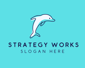 Ocean Dolphin Waterpark logo design