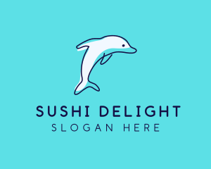 Ocean Dolphin Waterpark logo design