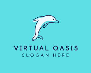 Ocean Dolphin Waterpark logo design