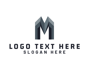 Media - Startup Letter M Agency Firm logo design