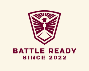 Infantry - Phoenix Military Shield logo design