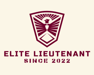 Lieutenant - Phoenix Military Shield logo design