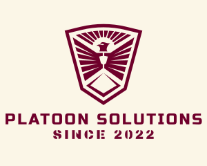 Platoon - Phoenix Military Shield logo design