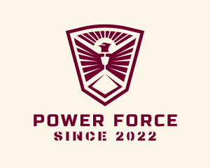 Commander - Phoenix Military Shield logo design