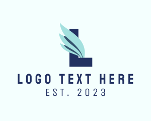 Airport - Freight Transport Letter L logo design