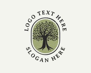 Rustic - Eco Nature Tree logo design