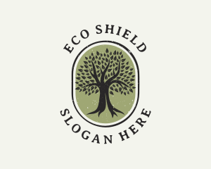 Eco Nature Tree logo design