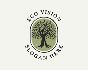 Eco Nature Tree logo design