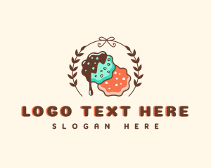 Cookie - Chocolate Cookie Pastry logo design