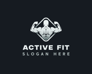 Fit - Muscle Fitness Gym logo design