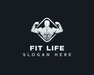 Muscle Fitness Gym logo design