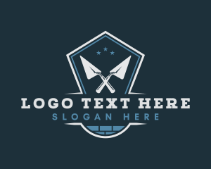 Laborer - Brick House Construction logo design