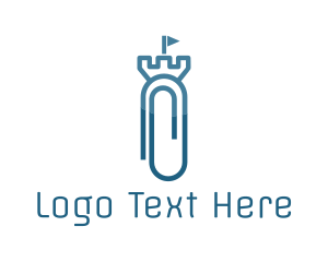 Paper Clip Castle logo design