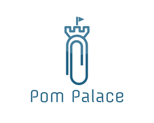 Paper Clip Castle logo design