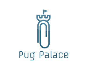 Paper Clip Castle logo design