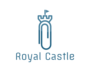 Castle - Paper Clip Castle logo design