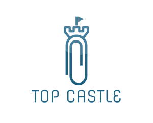 Paper Clip Castle logo design