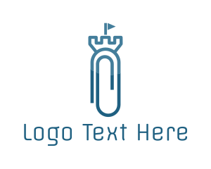 Office Supplies - Paper Clip Castle logo design