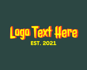 Text - Retro Scary Horror logo design