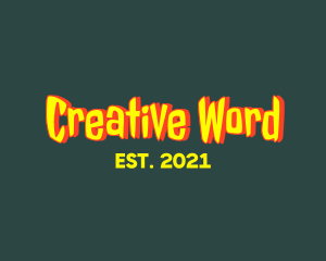 Word - Retro Scary Horror logo design