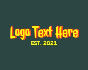 Vintage Horror Wordmark Logo