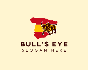 Spain Wild Bull logo design