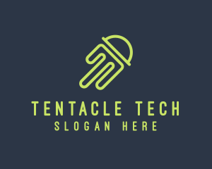 Tentacle - Sea Jellyfish Tentacle logo design