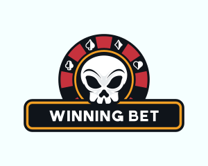 Bet - Skull Gambling Casino logo design