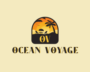 Beach Resort Vacation logo design