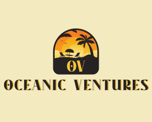 Beach Resort Vacation logo design