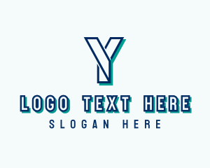 Letter Y - Modern Geometric Letter Y logo design