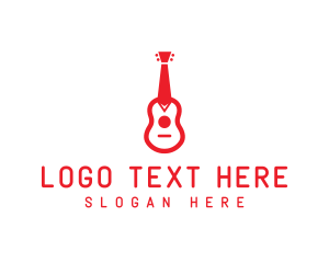 Music Store - Business Tie Guitar logo design