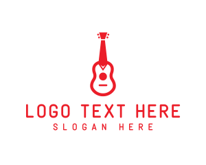 Band - Business Tie Guitar logo design