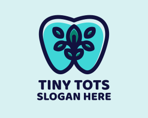 Clean Mint Tooth logo design