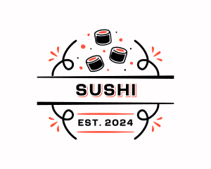 Japanese Sushi Restaurant logo design