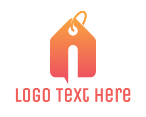 Realtor - Orange Tag House logo design
