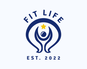 Human Fitness Star Trainer logo design