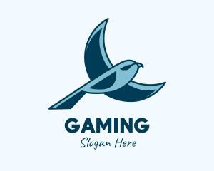 Blue Bird Flying Logo