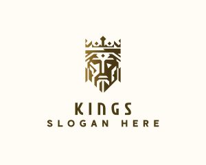 Medieval Crown King logo design