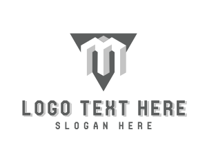 Contractor - Architecture Geometric Letter M logo design