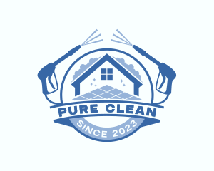 Clean Tiles Pressure Washer logo design