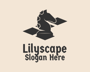 Horse Chess Piece Logo