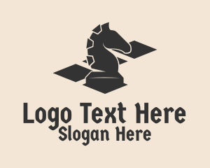 Horse Chess Piece Logo