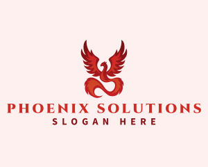 Phoenix Infinity Bird logo design