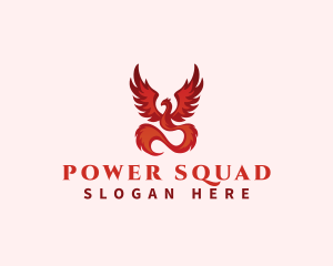 Squad - Phoenix Infinity Bird logo design